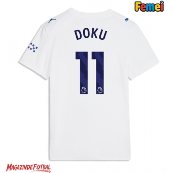 Manchester City Jeremy Doku #11 Tricou Fotbal Replică 2026-27 Femei Treilea